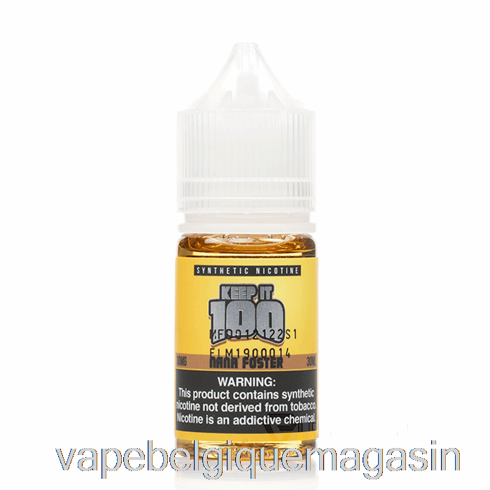 Vape Juice Nana Foster Salts - Gardez-le 100 - 30 Ml 50 Mg
